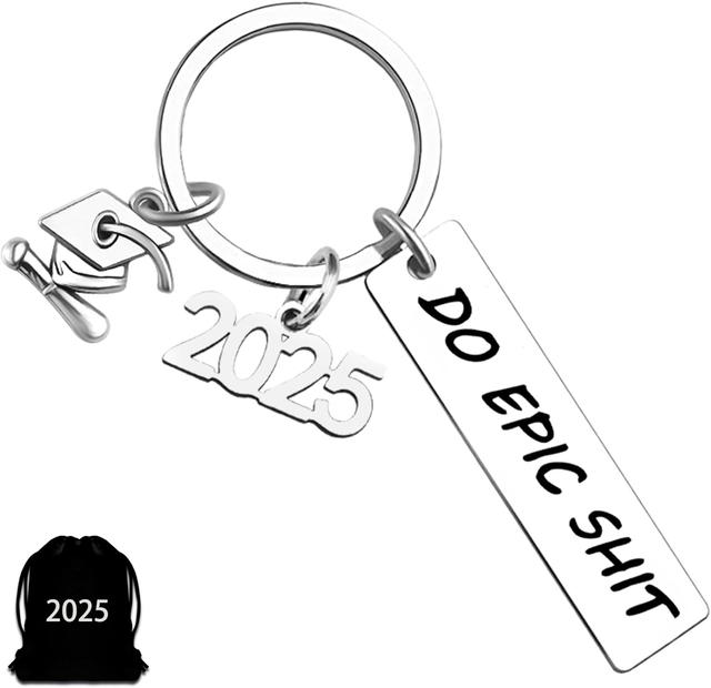 Product image of 2025 Graduation Gifts Keychain for Women Him 2025 Senior Keychain for Her Men Student Graduate Grad Idea Son Daughter Teen College High School Jewelry Present Boy Girl Grads softball senior