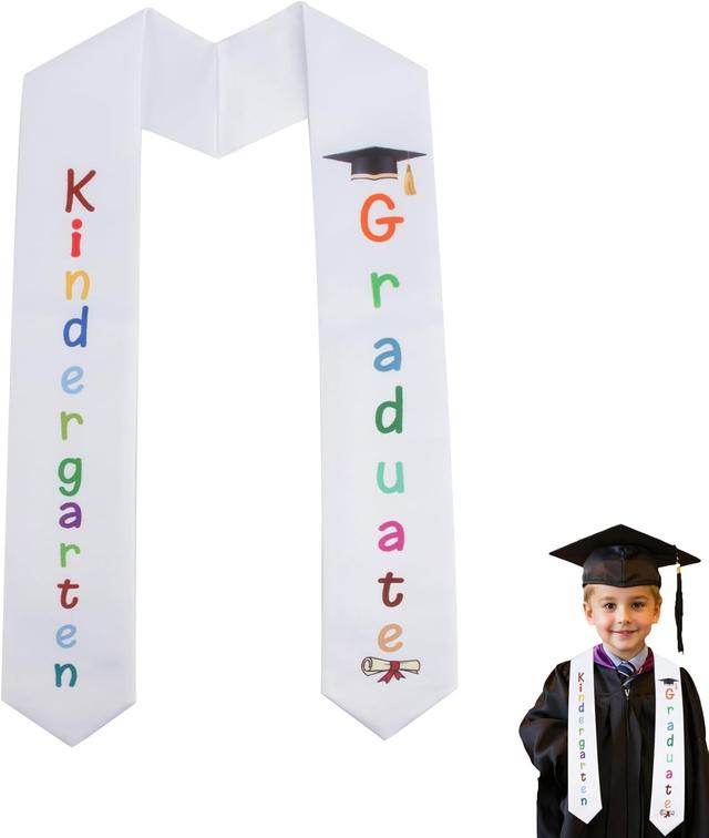 Product image of Kindergarten Preschool Graduation Stole, Unisex Kindergarten Preschool Graduation Sash Class of 2025 Graduation Gift