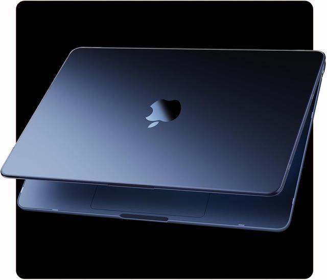 Product image of Compatible for MacBook Air 15 inch Case M4 M3 M2 2025 2024 2023 [100% Match Official Color] [Ultra Thin Armor] Protective Hard Shell Matte Cover for Laptop A3241 A3114 A2941 - Midnight Clear