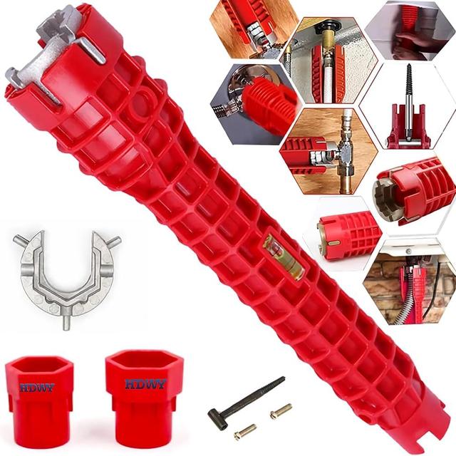Product image of 8 in 1Multifunctional Kitchen Faucet Sink Basin Wrench, Kitchen Drain Tub Removal nut Plumbing Plumber, for Tight Spaces Installation and Repairs Tools