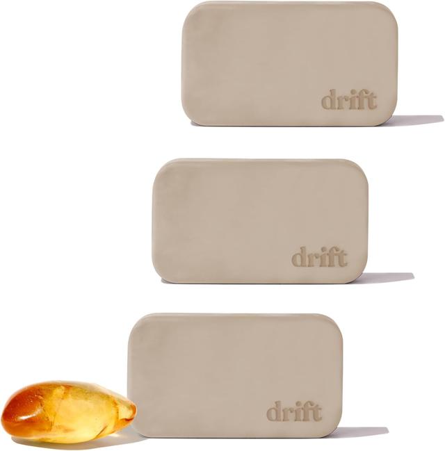 Product image of Drift Car Air Freshener - Stone Air Freshener - Car Odor Eliminator - Amber Scent Refill - Pack of 3 - NO CLIP INCLUDED