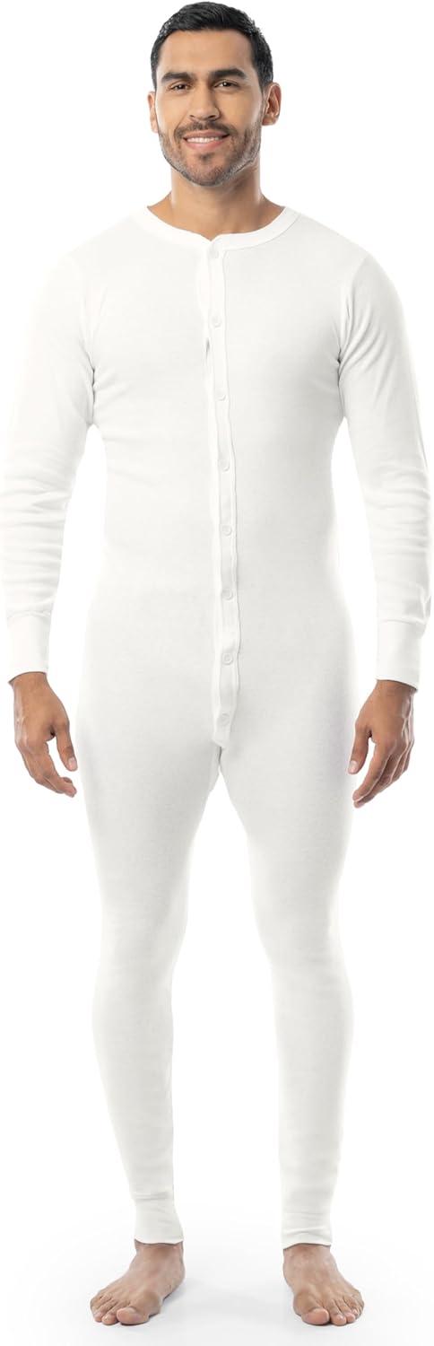 Product image of Indera Men's Cotton Rib Knit Union Suit