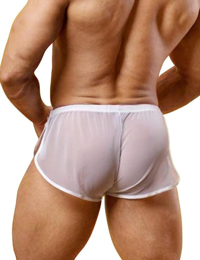 Product image of Mens Low Rise Split Shorts Exotic Short Lounge Boxers