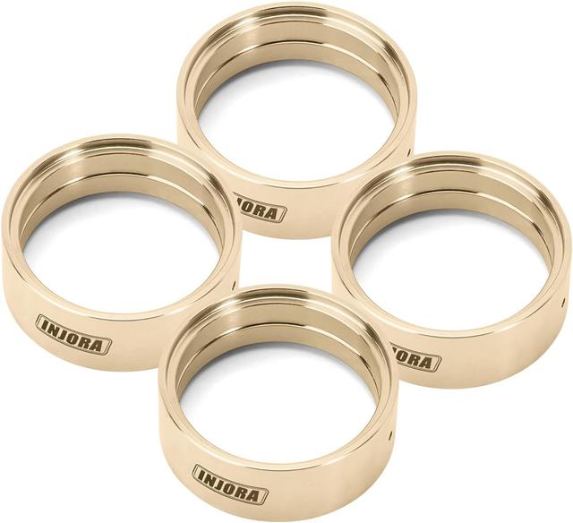Product image of INJORA Brass Inner Beadlock Rings - 27g/pc 1.3" Wheel Weights Fit for 1/24 1/18 RC Crawler Upgrade