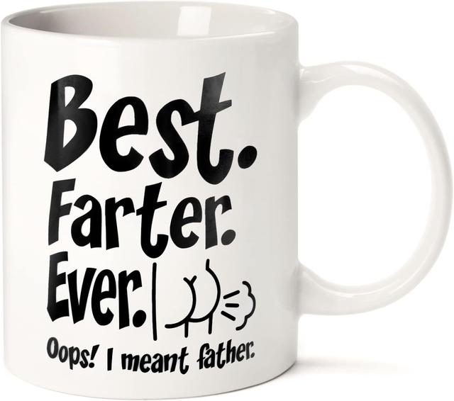 Product image of Fathers Day Funny Gifts for Dad Husband Him from Daughter Son Kids Wife - 11 OZ Ceramic Coffee Mug - Stocking Stuffers for Christmas Xmas,Birthday, Anniversary Gag Presents Ideas for PaPa Step Dad