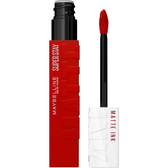 Product image of Maybelline Super Stay Matte Ink Liquid Lipstick Makeup, Long Lasting High Impact Color, Up to 16H Wear, Exhilarator, Ruby Red, 1 Count, Packaging May Vary