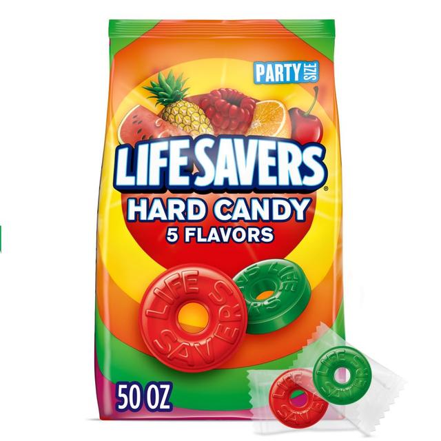 Product image of LIFE SAVERS Hard Candy 5 Flavors, 50-Ounce Party Size Bag - Classic LIFE SAVERS Hard Candy for Parties, Offices, Celebrations and More