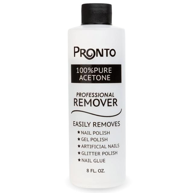 Product image of Pronto 100% Acetone Gel Nail Polish Remover - Gel Polish Remover for Nails | Acetone Nail Polish Remover For Nails for Removal of Glue, Gel, Acrylic & Dip | Gel Polish Remover, 8 Fl oz
