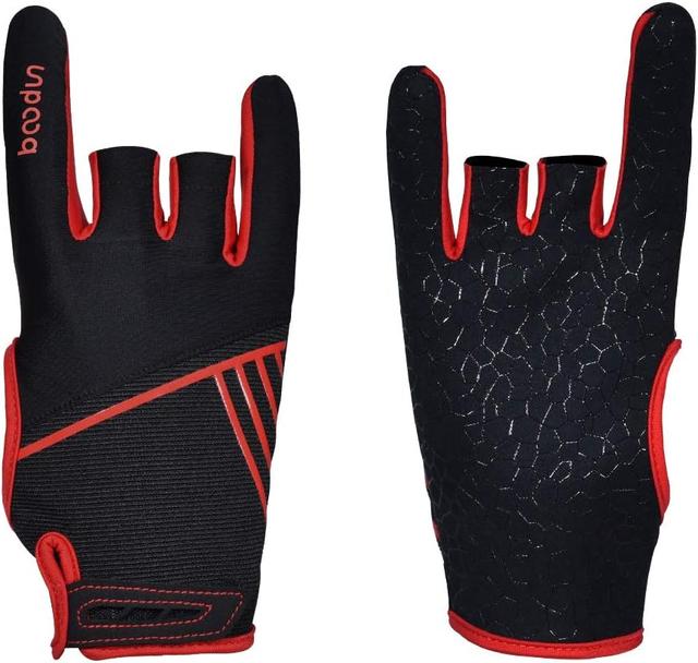 Product image of Professional Anti-Skid Bowling Gloves Comfortable Bowling Accessories Semi-Finger Instruments Sports Gloves Mittens for Bowling