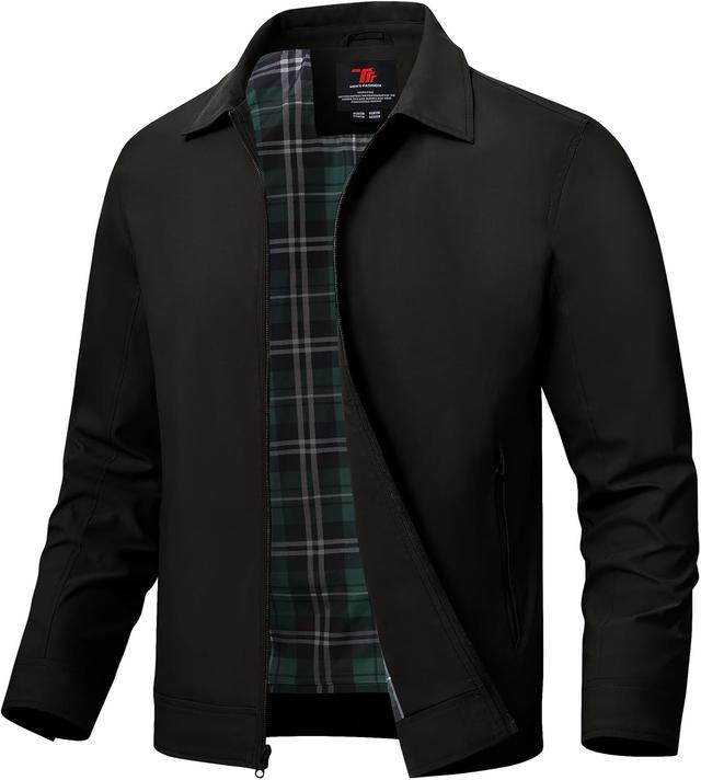 Product image of TBMPOY Men's Lightweight Jackets Casual Windbreaker Stylish Light Fall Spring Golf Work Dress Business