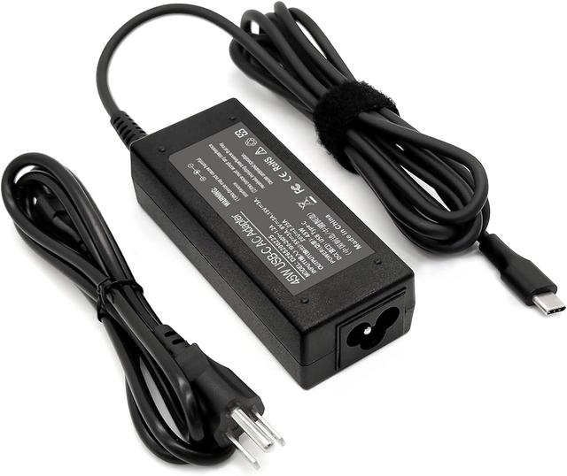 Product image of USB Type C 45W Chromebook Charger for HP Chromebook 14 X360 14-ca051wm 14-ca052wm 14-ca091wm ca061dx 14-ca0061dx 14-ca060nr 14-ca020nr 14-ca043cl USB C Power Supply Adapter