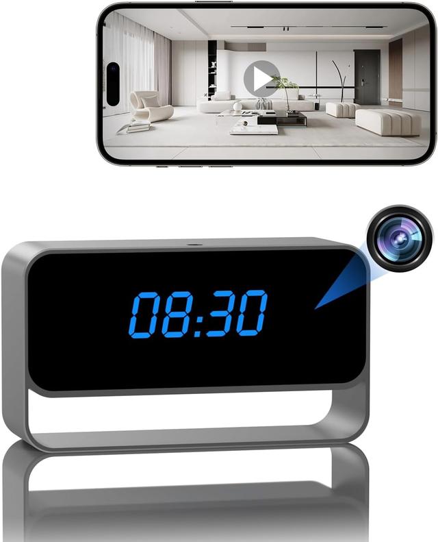 Product image of Clock Camera - Full HD 1080P Wireless Camera - WiFi Nanny Cam for Home Indoor Security - WiFi & Bluetooth Connection【Upgraded】