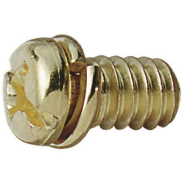 Product image of Westinghouse 77047 Motor Screw, Brass, 10-Pack,White