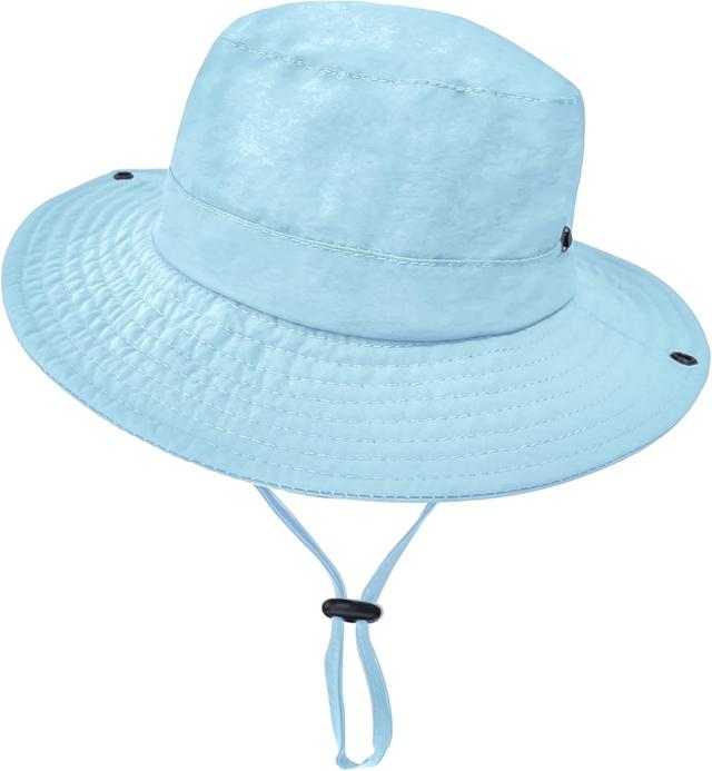 Product image of Outdoor Kids Sun Hat UPF 50+ Quick Dry Foldable Bucket Hat Lightweight Adjustable Fishing Safari Hat for Girls and Boys
