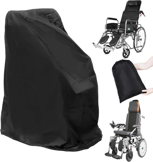 Product image of Wheelchair Cover, Electric Wheelchair Cover Waterproof, Mobility Scooter Storage Cover for Travel Power Wheelchair Dust Protective Cover with Storage Bag ((L):40"L x 27.5"W x 47"H)