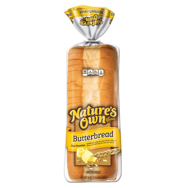 Product image of Nature's Own Butterbread, Sliced White Bread, 20 oz Loaf
