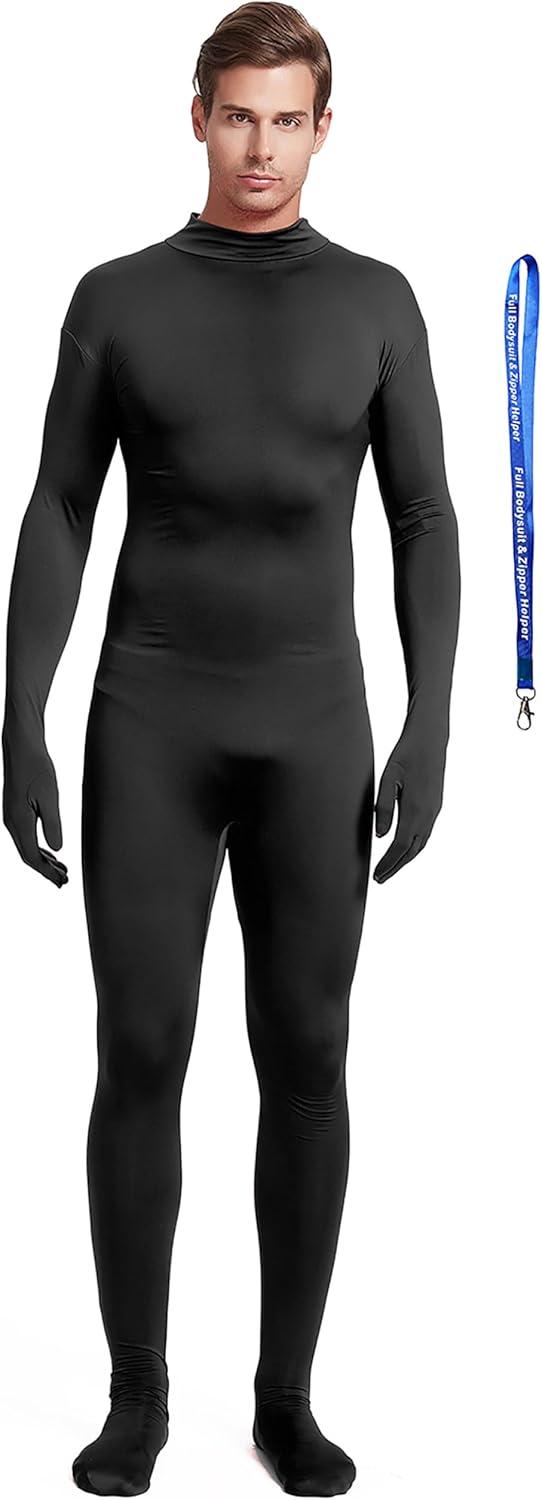 Product image of Full Bodysuit Include Zipper Helper Unisex Adult Costume Without Hood Spandex Stretch Zentai Unitard Body Suit