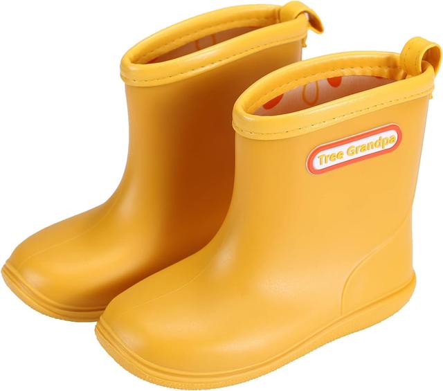 Product image of Tree Grandpa Toddler Rain Boots Baby Kids Easy-on Rain shoes Children Waterproof Shoes for Boys Girls(1-6 Years)