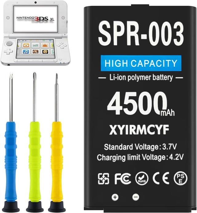 Product image of 4500mAh SPR-003 Battery, (2024 New Upgrade) High Capacity Battery Compatible with Nintendo 3DS XL and New 3DS XL Game Console-with Tool kit