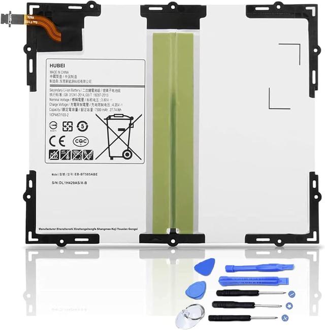 Product image of EB-BT585ABA EB-BT585ABE GH43-04628A Tablet Battery Replacement for Samsung Galaxy Tab A 10.1 10.1" 2016 SM-T580 SM-T585(3G,4G/LTE &WiFi) SM-P580 SM-P585 SM-T585C SM-T587 SM-T587P(3.8V 7800mAh)
