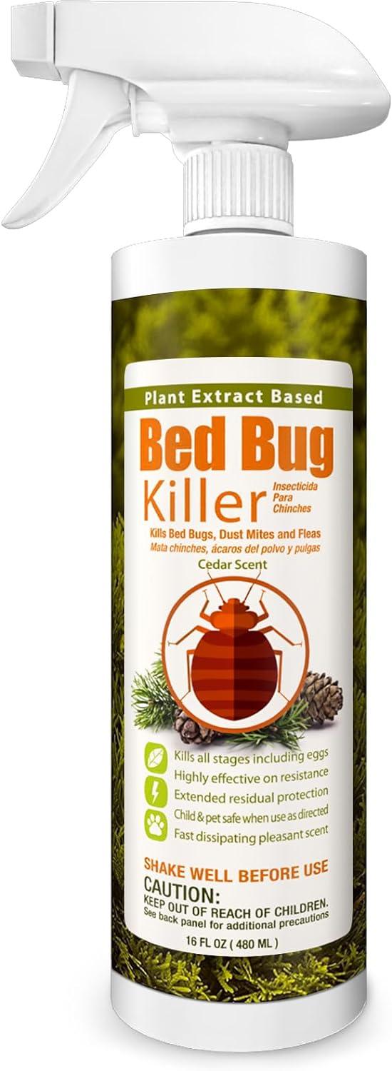 Product image of Bed Bug Killer 16 oz EcoVenger by EcoRaider, 100% Kill Efficacy, Bedbugs & Mites, Kills Eggs & The Resistant, Lasting Protection, USDA BIO-Certified, Plant Extract Based & Non-Toxic, Child & Pet Safe