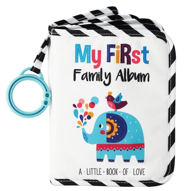 Product image of Urban Kiddy™ Baby's My First Family Album | Soft Photo Cloth Book Gift Set for Newborn Toddler & Kids (Elephant)