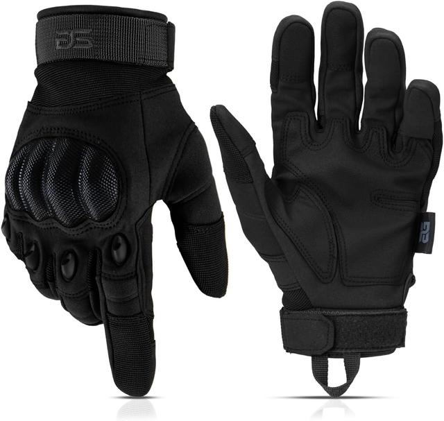 Product image of Glove Station - Tactical Shooting Hard Knuckle Gloves for Men and Woman with Touchscreen Fingers - Durable and Comfortable Hand-Gear for Outdoor Work Shooting and Hunting
