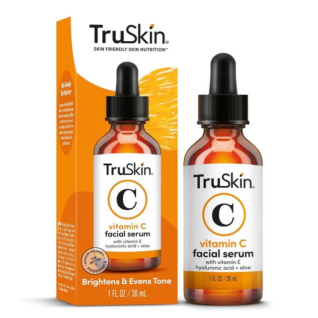 Product image of TruSkin Vitamin C Serum For Face – Anti Aging Formula with Vitamin C, Hyaluronic Acid, Vitamin E – Brightening Serum – Improve Appearance of Dark Spots, Tone, Fine Lines & Wrinkles, 1 Fl Oz