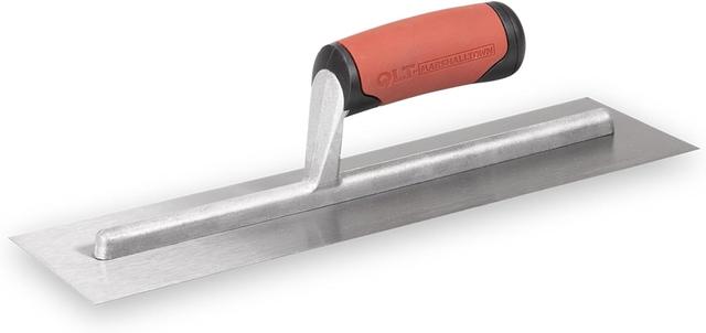 Product image of MARSHALLTOWN QLT Concrete Finishing Trowel, 14 x 4 Inch Carbon Steel Blade, Soft Grip Handle, FT144