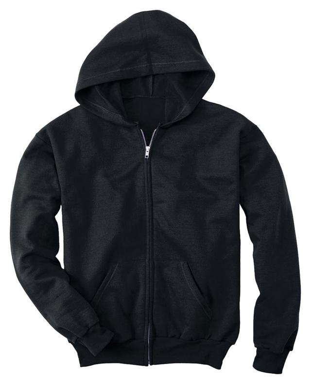 Product image of Hanes Boys' EcoSmart Full Zip Hooded Jacket, Black, Large