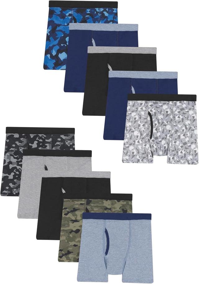 Product image of Hanes Boys' and Toddler Underwear, Comfort Flex and ComfortSoft Boxer Briefs, Multiple Packs Available