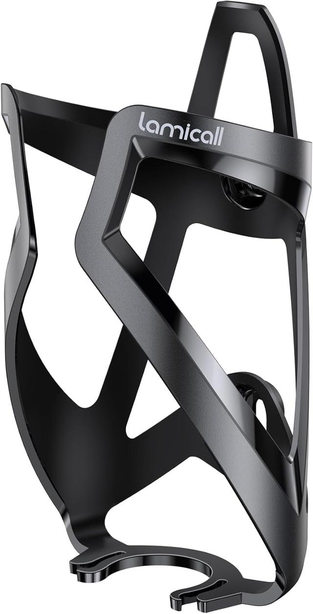 Product image of Lamicall Bike Water Bottle Holder - 1.2 Oz Ultralight & Sturdy Bike Cup Holder, Bicycle Drink Cage, Cycling Bike Water Bottle Cage with Screw Tool, for 2.75-3.94" Diameter Bottles