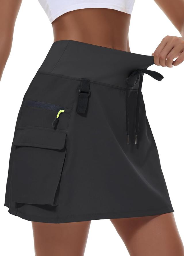 Product image of Women's Hiking Cargo Skort Skirt High Waisted Golf Dressy Casual with Zipper Pockets Workout Sport Quick Dry Skirts