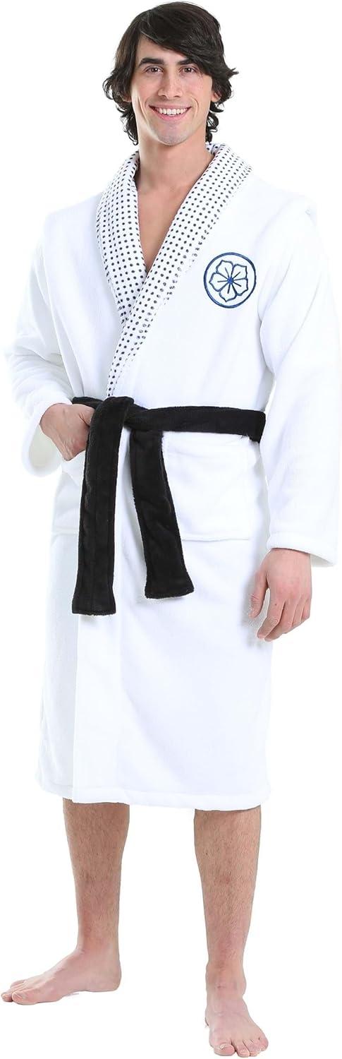 Product image of Karate Kid Daniel San Bathrobe Costume - Robe with Embroidered Design & Functional Pockets