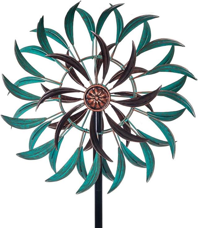 Product image of Stargarden Metal Wind Spinner,Two-Way Wind Sculptures,360 Degrees Kinetic Wind Spinners for Yard and Garden