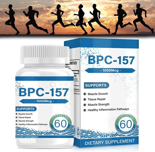 Product image of 𝐁𝐏𝐂 157 Peptide Capsules 1000Mcg, Supports Muscle Growth, Tissue Repair, Strength, 60 Count