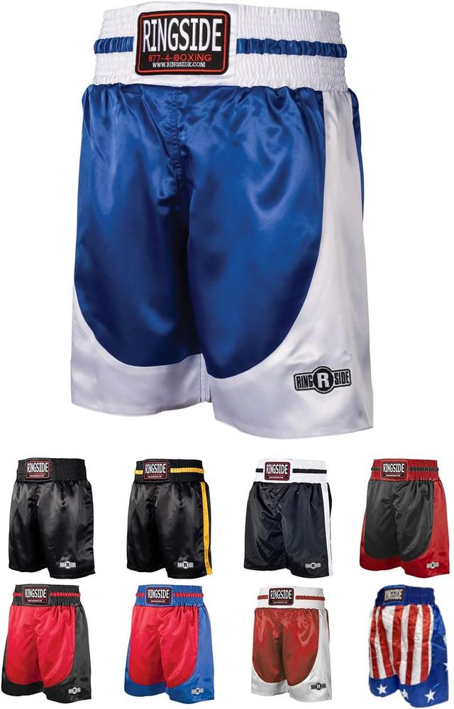 Product image of Ringside Pro-Style Boxing Trunks, Satin Shorts for Men and Women, Ideal for Boxing, MMA, Muay Thai