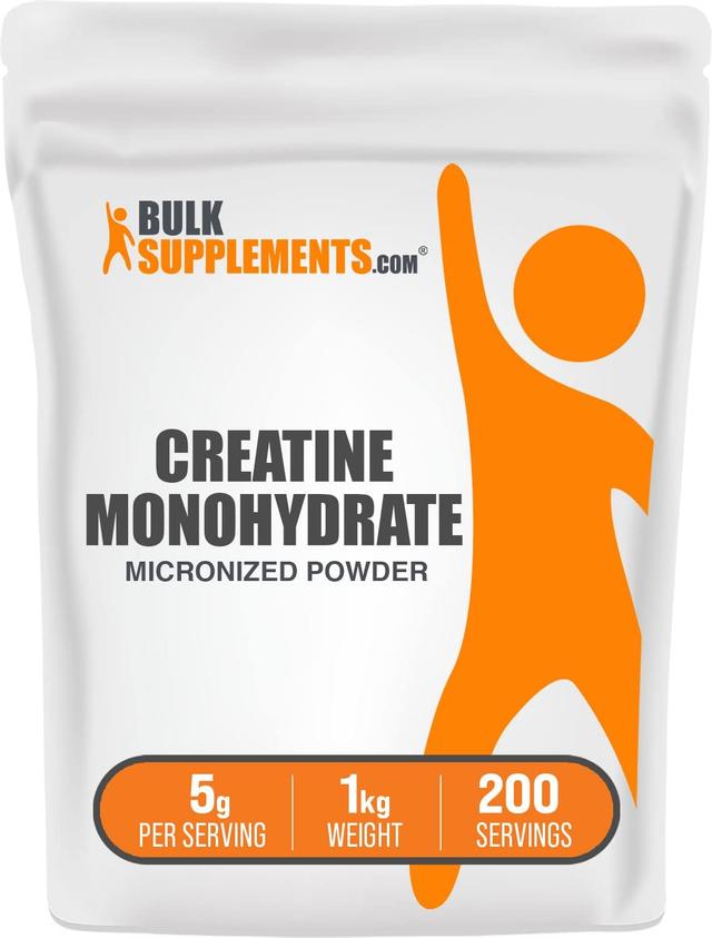 Product image of BulkSupplements.com Creatine Monohydrate Powder - Creatine Supplement, Micronized Creatine 1kg, Creatine Powder - Unflavored & Gluten Free, 5g (5000mg) per Servings, 1kg (2.2 lbs) (Pack of 1)