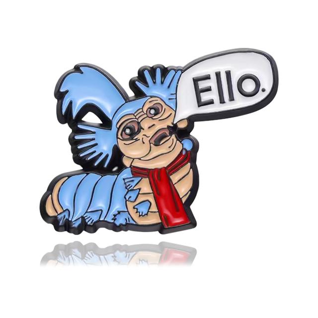 Product image of Ello Worm Vintage Pins Lapel Pins, Enamel Hat Pins for Backpacks Brooches and Pins as Funny Enamel Pins, Cool Bag Pins for Ello Worm Vintage Merch for Women/Men