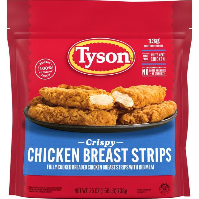 Product image of Tyson Fully Cooked Crispy Chicken Strips, 25 oz (Frozen)