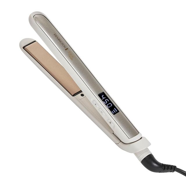 Product image of Remington Shine Therapy 1 inch Hair Straightener Iron, Flat Iron Infused with Argan Oil & Keratin, Professional Ceramic Flat Iron for Less Frizz, Shines and Smooth, Styling Tools