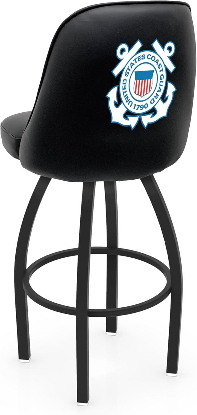 Product image of L048 Logo Grizzly U.S. Coast Guard Swivel Bar Stool