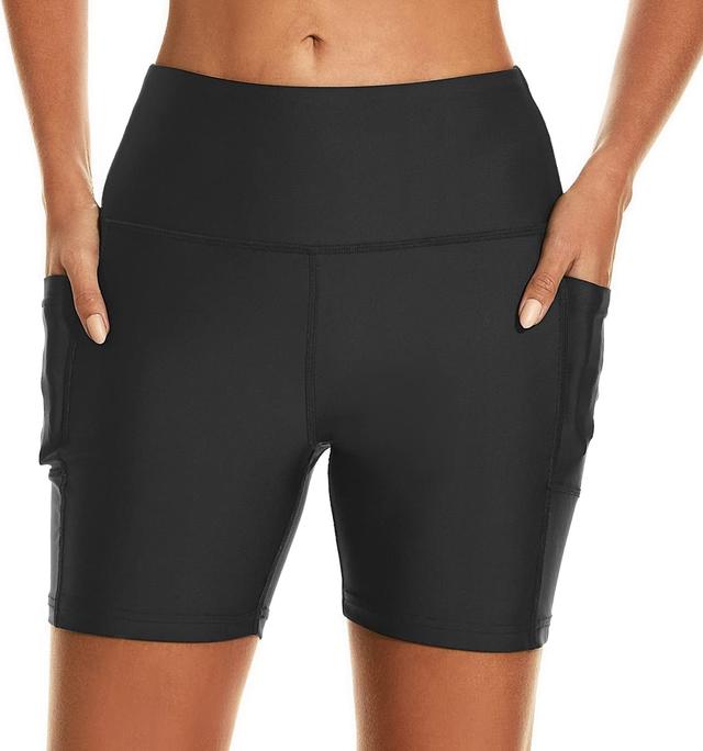Product image of HODOSPORTS Women's 3''/5''/7''/9'' Swim Shorts UPF 50+ High Waisted Board Shorts with Pockets Liner Quick Dry Swimsuit Bottom