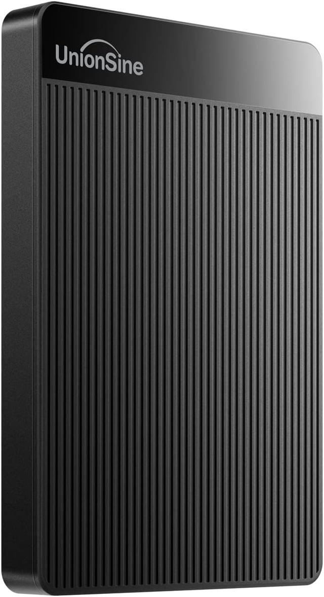 Product image of UnionSine 500GB 2.5" Ultra Slim Portable External Hard Drive HDD-USB 3.0 for PC, Mac, Laptop, PS4, Xbox one,Xbox 360-HD-2510(Black)