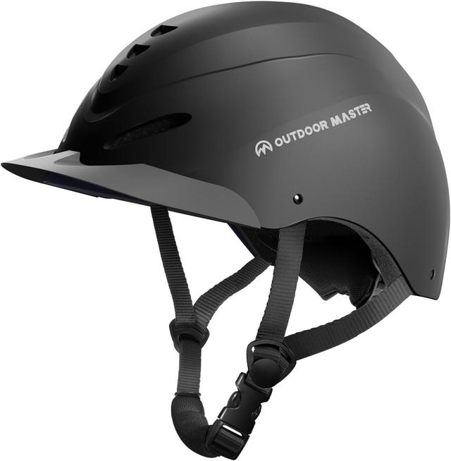 Product image of OutdoorMaster Equestrian Helmet, Horse Riding Helmet with Sun Visor and Excellent Ventilation, Adjustable Safe Helmet for Men, Women & Youth