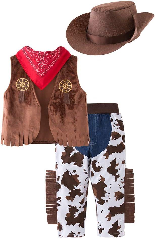 Product image of LXKIKMM May's Baby Western Cowboy Style Kids Costume Set Cosplay Costume