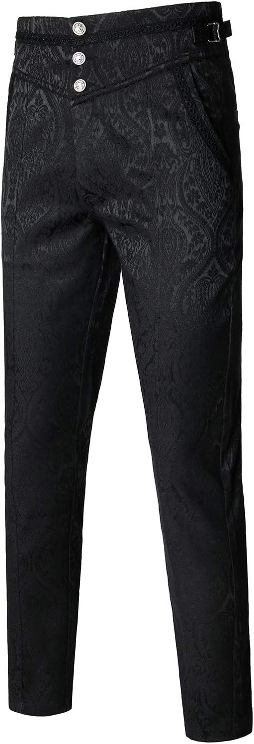 Product image of VATPAVE Mens Gothic Pants Cosplay Costume Trousers Steampunk Victorian Pants