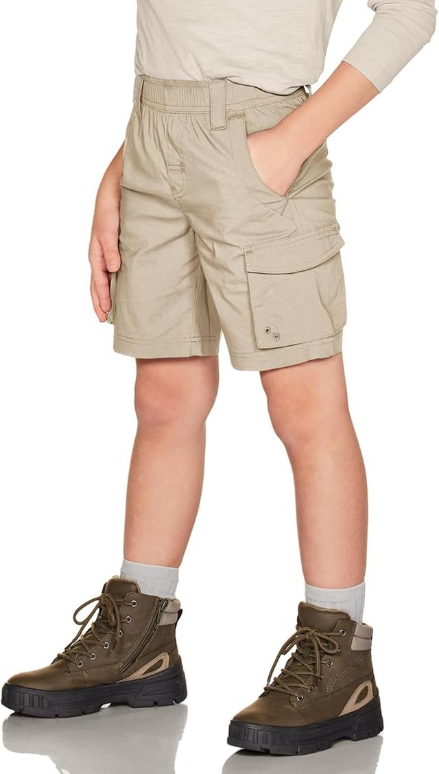 Product image of CQR Kids Youth Pull on Cargo Shorts, Outdoor Camping Hiking Shorts, Lightweight Elastic Waist Athletic Short with Pockets