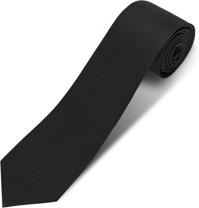 Product image of Men's Ties Solid Pure Color 3.15" (8CM) Necktie Plain Formal Business Wedding Black Ties For Men