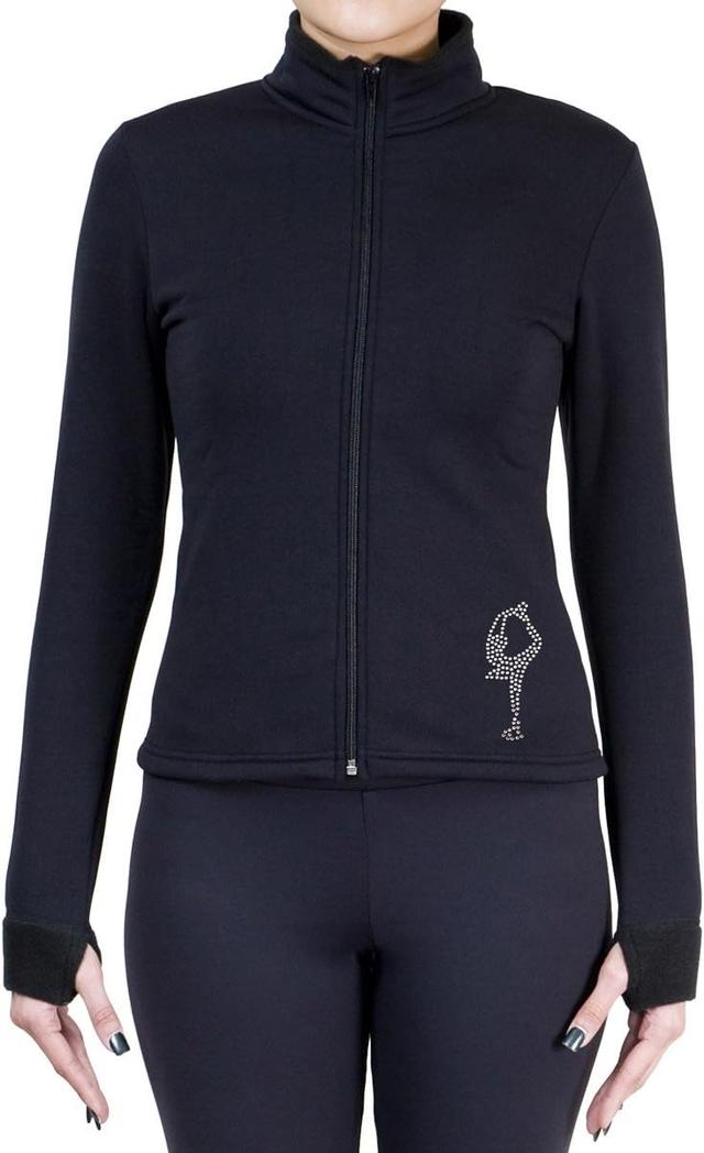 Product image of Figure Skating Polartec Polar Fleece Jacket with Rhinestones J-R227 - Adult Sizes